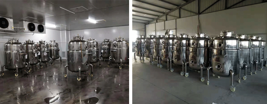 食用菌發酵消泡劑使用現場